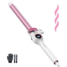 Ceramic Curling Iron Barrel, Digital Temp Control, Fast Heat Up, 7 3/4 Inch
