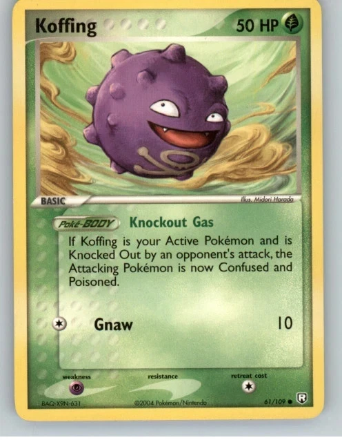 Pokémon TCG - Team Rocket Returns - Koffing 61/109 EXC-NM BUY 2 CARDS GET 1 FREE