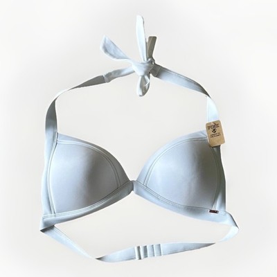 VICTORIA'S SECRET PINK SWIM Push-up Triangle Top White Size XL NEW.READ/see Pics