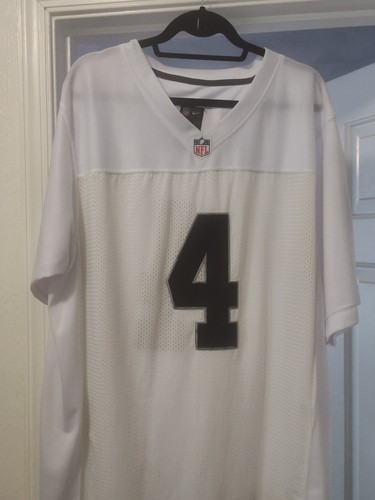 Derek Carr Jersey Mens XXXL White Nike On Field Las Vegas Raiders - Picture 6 of 7