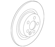 Genuine Jaguar Rear Brake Rotor  F-PACE I-PACE T4A2061