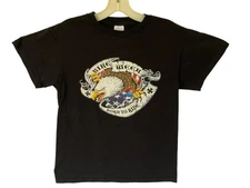 Vintage Delta Apparel T Shirt Unisex Small Biker Bike Week Motorcycle Eagle