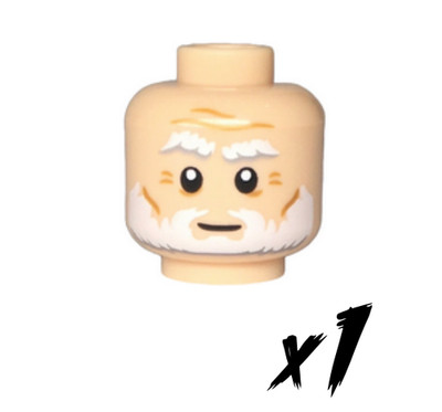 1x LEGO 3626pb3778   Figurteil Kopf Head   hell nussfarben   light nougat