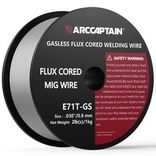 Flux Core Welding Wire .030, E71TGS Mig Welding Wire 2Pound Spool Gasless Mil...
