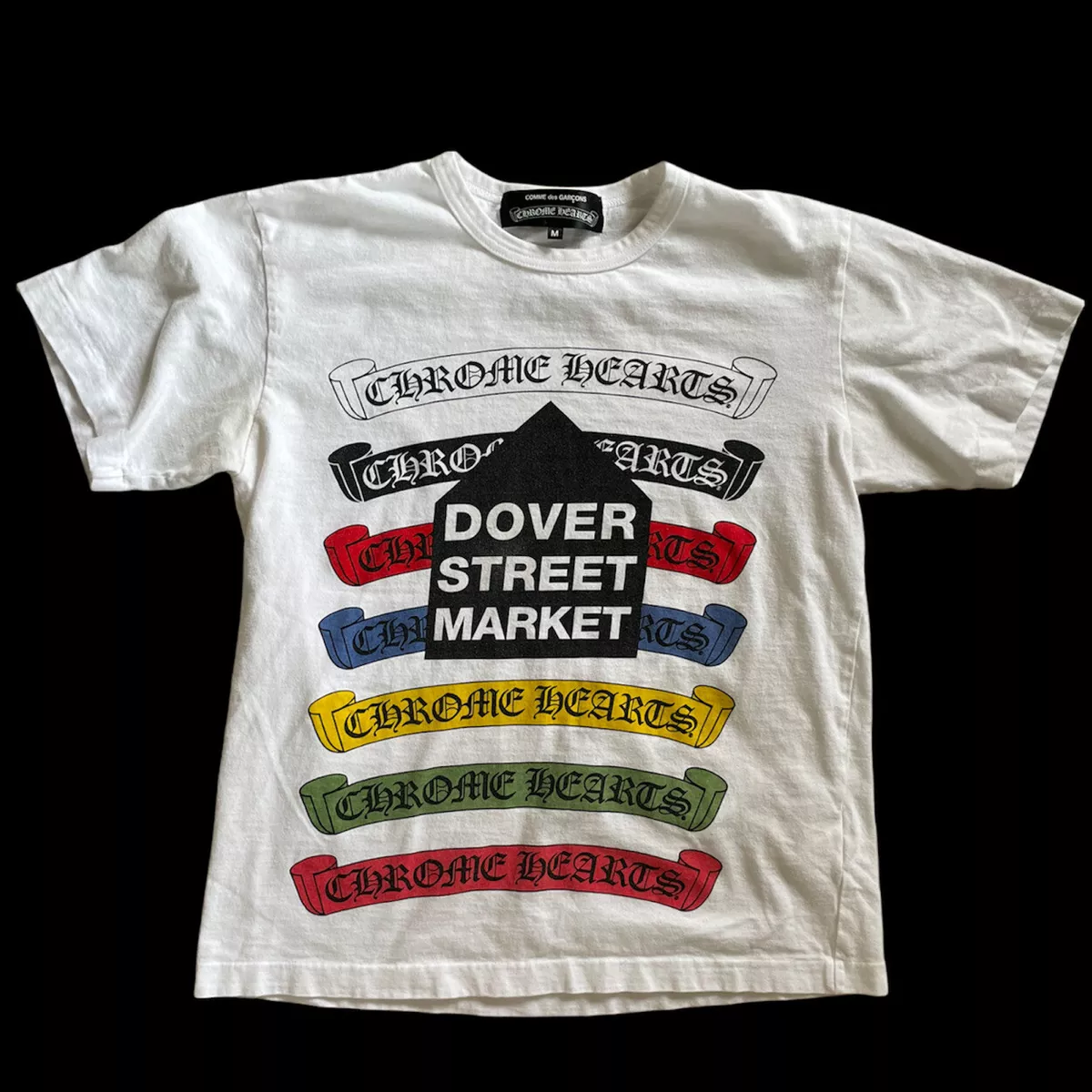 CHROME HEARTS White Short sleeve T-shirt RARE TOKYO Dover Street EDITION Collab