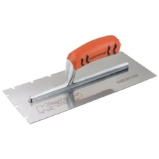 Kraft Tool Stainless Steel EIFS Notch Trowel 1/2" x 1/2" x 2" Notch