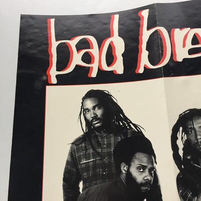BAD BRAINS Quickness POSTER VINTAGE PROMO NYHC 1989 24 BAD BRAINS Quickness POSTER VINTAGE PROMO NYHC 1989 24
