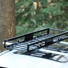 TOOENJOY 59x16x5 Inch Skinny Roof Rack Cargo Carrier Basket Top Luggage Holder
