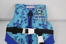 HOSport Infant Life Jacket 0-30 LBS Head Rest Front Sipper and Straps Blue