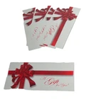 5 Money Holders A GIFT FOR YOU Cards WITH Envelopes RED BOW