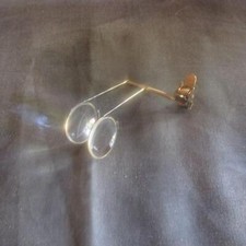 Antique ca 1880 Bausch  Lomb Folding Round Loupe with Neck Clip  Spring