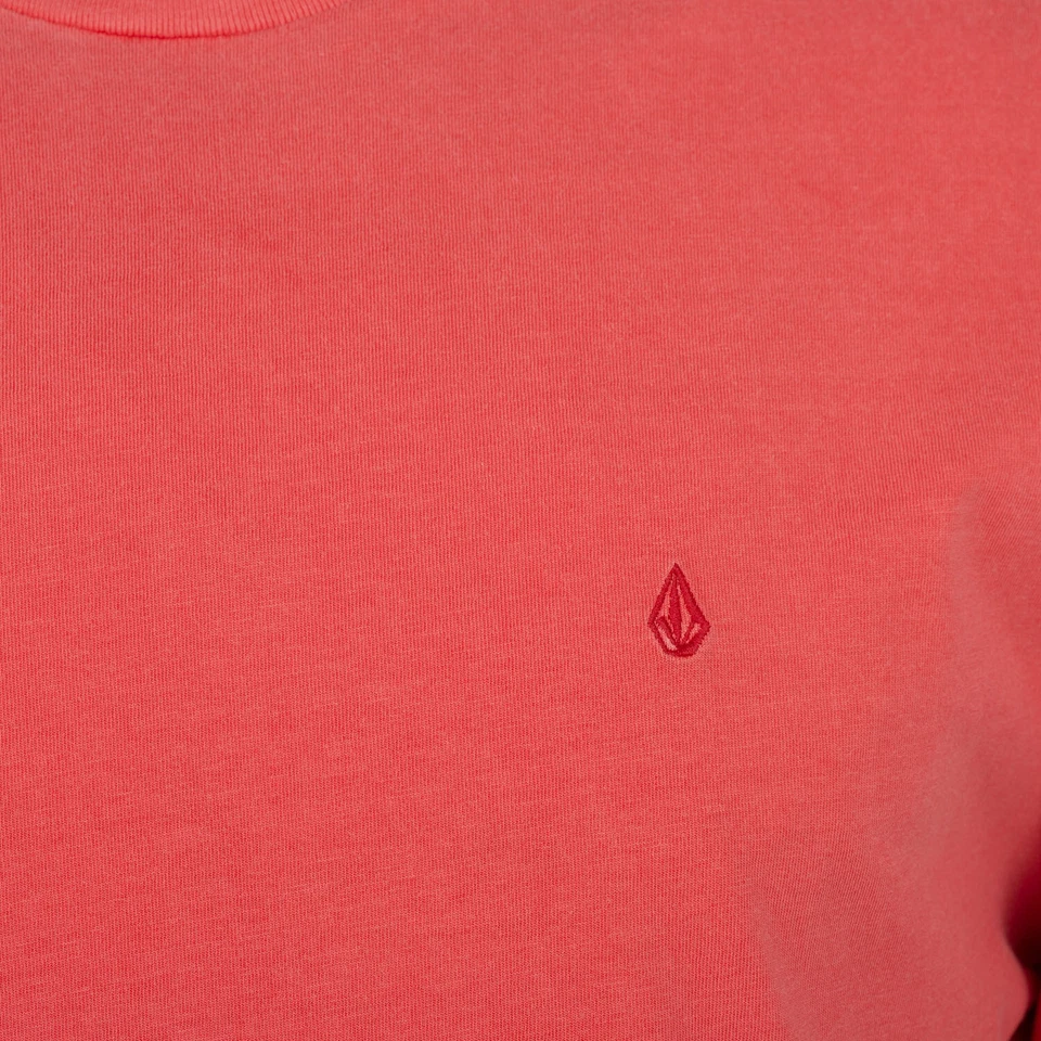 Volcom Solid Stone EMB T-Shirt washed ruby - Volcom Shirt mit Stone Logo - Bild 3 von 3