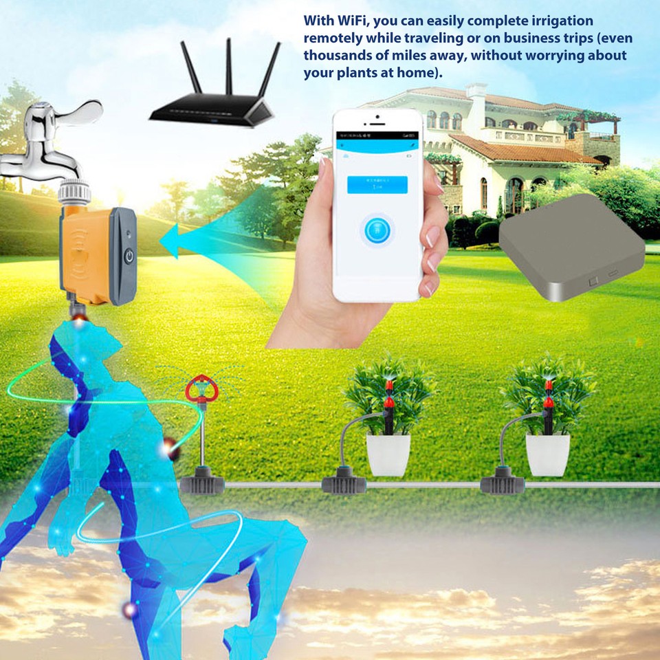 WiFi Sprinkler Timer For Automatic Watering Garden Irrigation System eBay