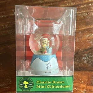 PEANUTS Charlie Brown Mini Glitterdome 36542BN Snow Globe NEW