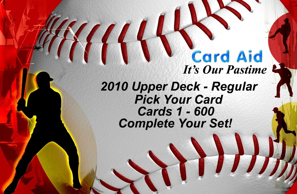 2010 Upper Deck - Regular - Cards 1-600 - U Pick Complete Your Set 1 - Mint - Image 1 of 1