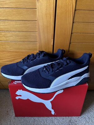 Puma Anzarun Trainers Mens, Navy/White Size 10 BNWB