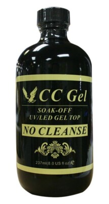 CnC Soak Off Gel UV/LED Super Shiny | Top Coat No Cleanse 8 oz 2023