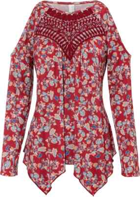 TRAUMHAFTES  ZIPFEL SHIRT MIT CUT OUTS IM SUPER DESIGN GR.40/42 NEU -6316