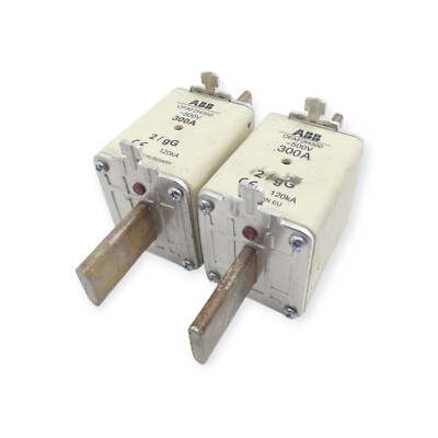 2 Stück ABB OFAF2H300 Sicherungseinsatz 300A