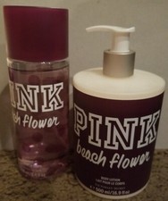 Victoria's secret PINK BEACH  FLOWER body lotion 16.9 oz and mist 8.4 oz