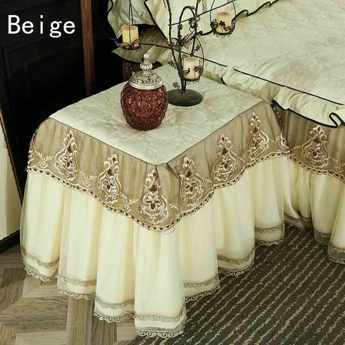 1x Luxus Staubschutz Kleine Tischdecke Nachttisch Schutzplatte Wohndeko Multi - Bild 8 von 11