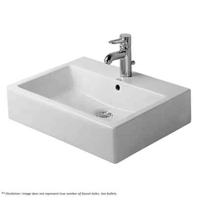 04546000881 Duravit Vero 24'' Ceramic Vanity Top with 1 Faucet Hole NIB 54577 P17