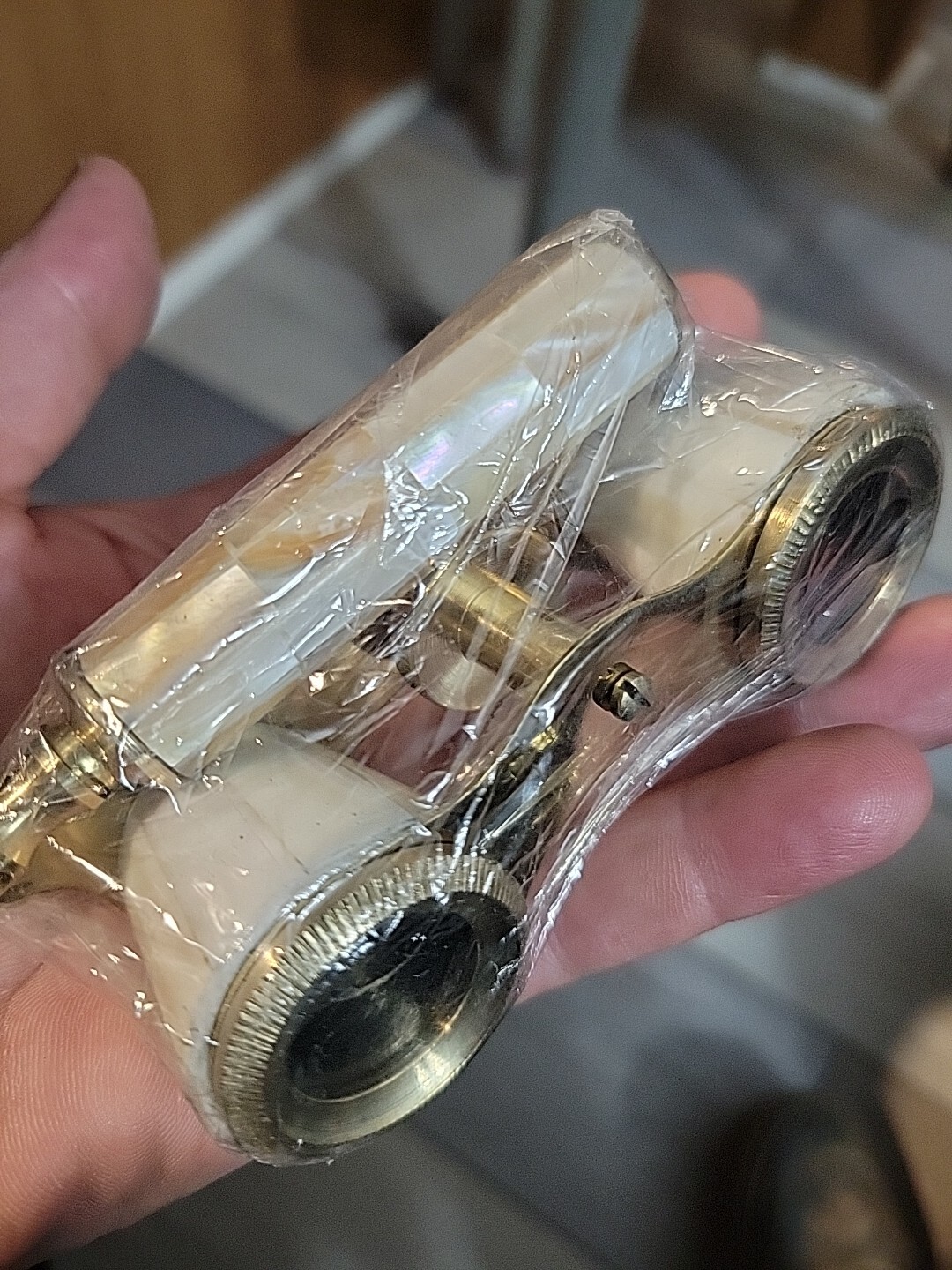 Heynz Brass Binocular Mother Of Pearl - Antique Opera Binocular Imperial Design