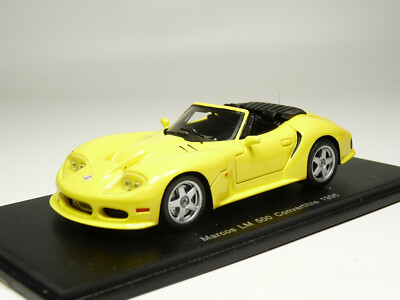 SPARK, MARCOS LM500 Cabriolet 1996 jaune, échelle 1/43, SPAS0787
