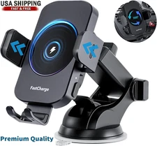 15W Wireless Charger Car Dashboar AirVent Magnetic Holder iPhone13 14 15 Pro Max