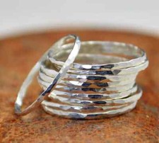 Super Thin 925 Sterling Silver Band  Statement Ring Handmade Ring All size-b-71