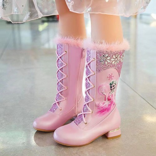 Reino Unido Frozen2 Niños Niñas ELSA Princesa Cosplay Fiesta Polar Botas Altas | eBay