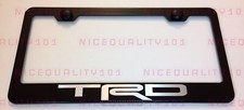 Trd Pro Sport 4x4 Stainless Black Finished License Plate Frame Holder Rust Free