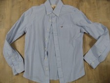 Hollister beautiful striped shirt light blue white size S top KB1117