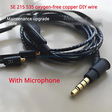 Audio Cable with Mic for SHURE SE215 SE535 DIY SE425 upgrade repair upgrade