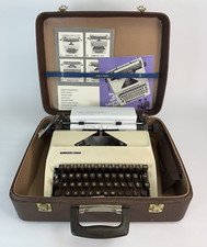 Facit 1620 Portable Typewriter w/ Case Made in Sweden Vintage Tested & Working thumbnail