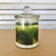 Essential Home Balsam Fir Wood Forest 1-Wick 10oz Glass Jar Scented Candle w/Lid