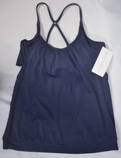 NWT MSRV 79 Athleta Size 36B/C Dress Blue Blousy Tankini Swimsuit Top 467408