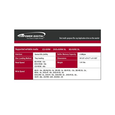 Digital LG HLDS WH16NS58DUP 16X Blu-ray BDXL DVD CD Internal