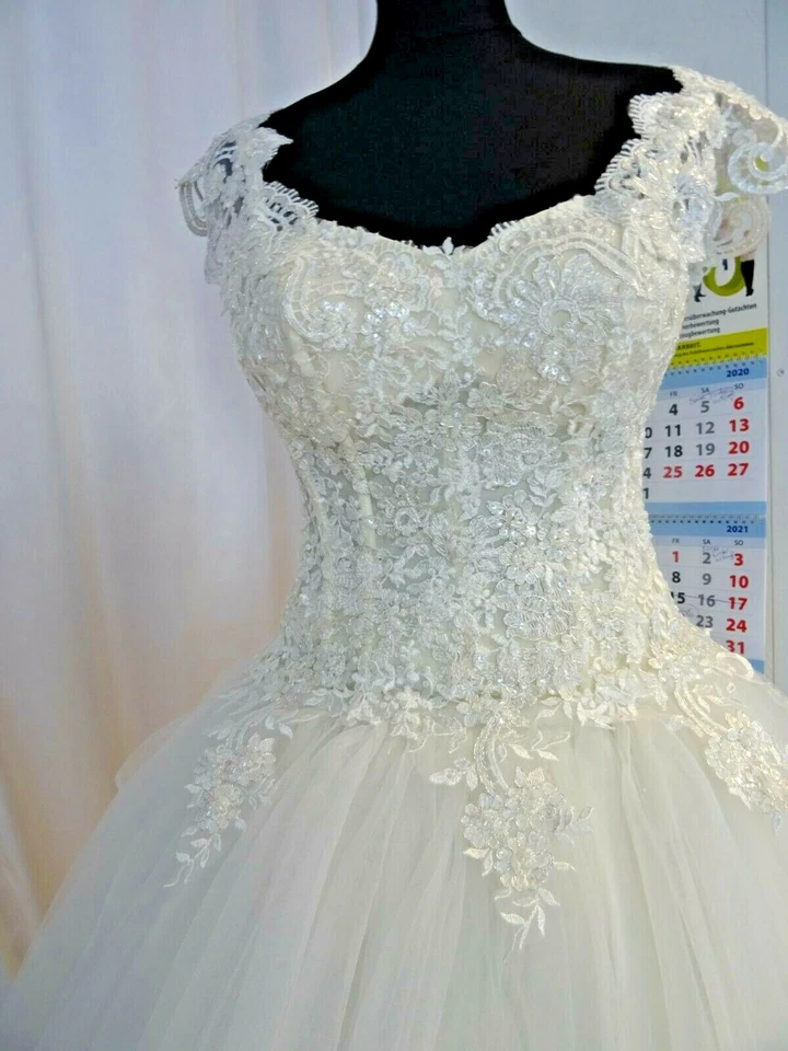 NEU Brautkleid von MS Moda,Gr.32-34,ivory - Bild 4 von 4