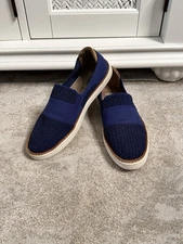 UGG Shoes Women's 8.5 Alameda Sammy Blue  Knit Sneakers Casual Slip On Loafers