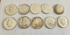 Lot of 10 JFK 90% silver half dollars