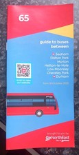 Go North East 2025 Timetable for route 65 dated 26 October 2025.