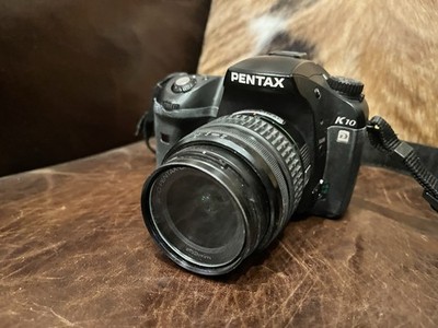 Pentax K10D DSLR Camera w/ 18-55mm Lens + Bag AS-IS UNTESTED No