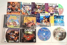 SEGA Dreamcast Console W/ 4 Controllers, 5 Memory, and 30+ Games And Demo Disc