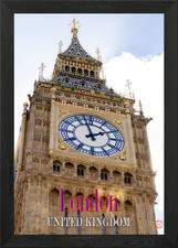 London UK Framed Wall Art Poster Canvas Print Picture