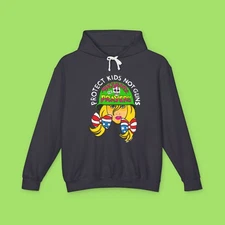  Protect Kids Not Guns Hoodie,Anti gun on Unisex Lightweight Hooded Sweatshirt