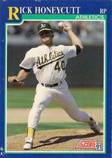 1991 Score #539 Rick Honeycutt