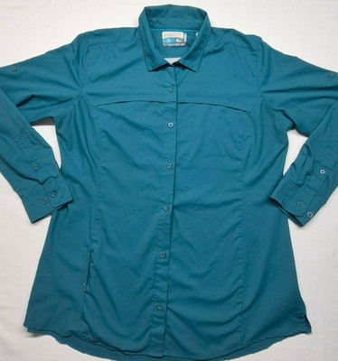 Magellan Fishing Gear Semi Fitting Mosture Wicking women's teal long sleeve XXL