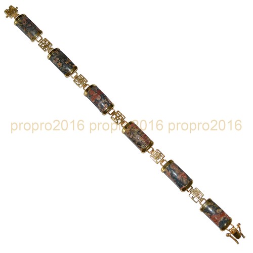 Bracciale Pietra Preziosa Giada Multicolore Naturale Braccialetto Fortuna Donna Gioielli - Foto 81 di 82