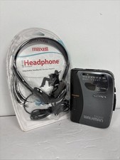 Sony Walkman WM-FX163 AM/FM Radio Cassette Player Mega Bass - New Belt